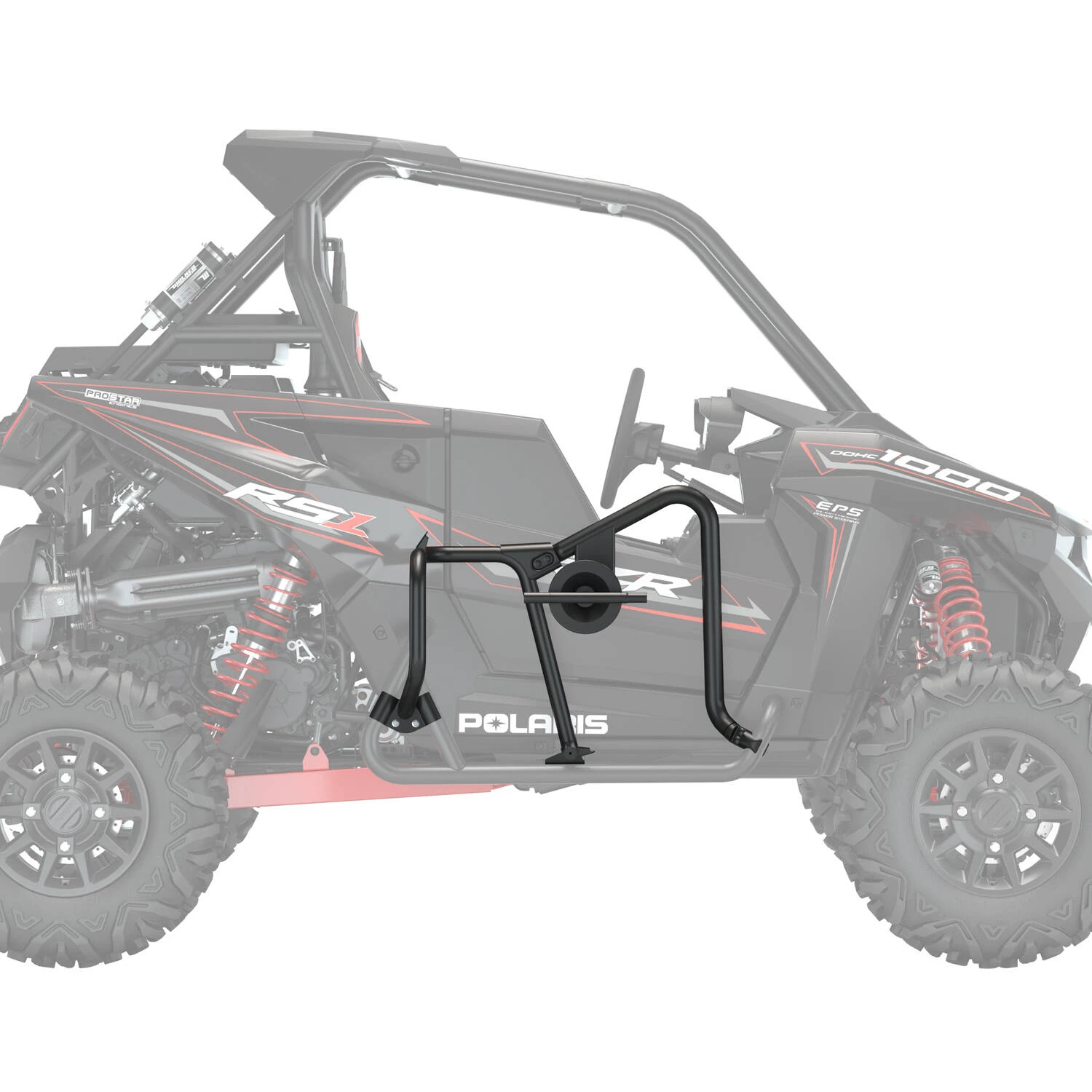 Polaris RS1 Sport Side Tire Carrier - Black