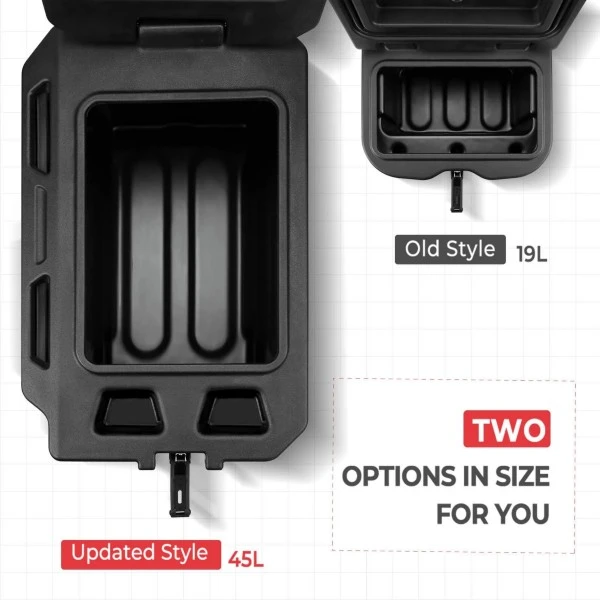 Kemimoto 2" Tie Down Anchors & Big Size Cargo Box (Passenger Side) - Polaris Ranger - Image 3