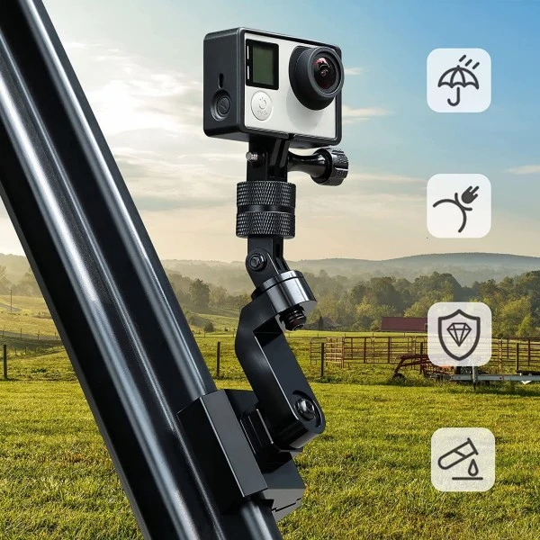 Kemimoto Polaris Ranger /General /Defender /Maverick Trail UTV Pro-Fit Clamp / Camera Mount