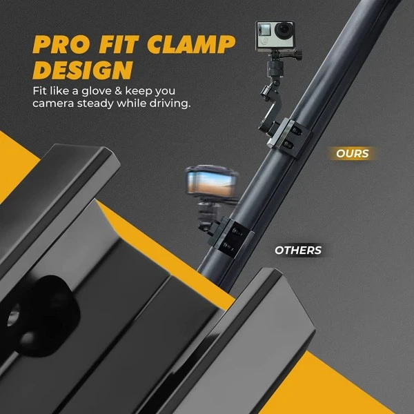 Kemimoto Polaris Ranger /General /Defender /Maverick Trail UTV Pro-Fit Clamp / Camera Mount - Image 5