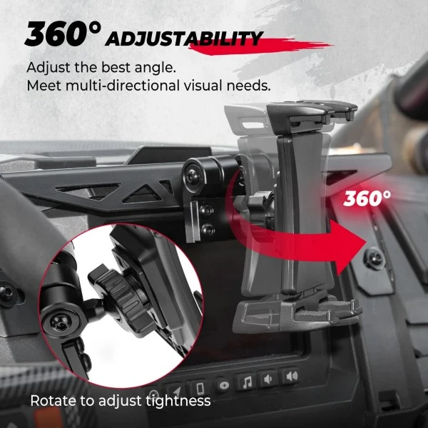 Kemimoto Polaris RZR PRO XP/XP4 2020-2023 Electronic Device Mounts, GPS Holder Phone Tablet Mount - Image 3