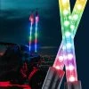 Kemimoto LED Whip Lights - 5FT &amp; RGB - 2Pcs