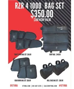 UTV Mountain Accessories UTVMA Polaris RZR XP4 Bag Set