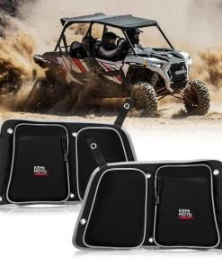 Kemimoto Polaris RZR, 4 Door Turbo (2014-2019) Rear Door Bags With Knee Pad