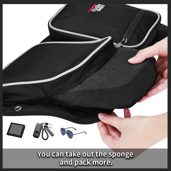 Kemimoto Polaris RZR, 4 Door Turbo (2014-2019) Rear Door Bags With Knee Pad - Image 6