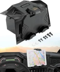 Kemimoto Polaris RZR XP 1000 / XP Turbo Tablet Holder / GPS Mount With Storage Box