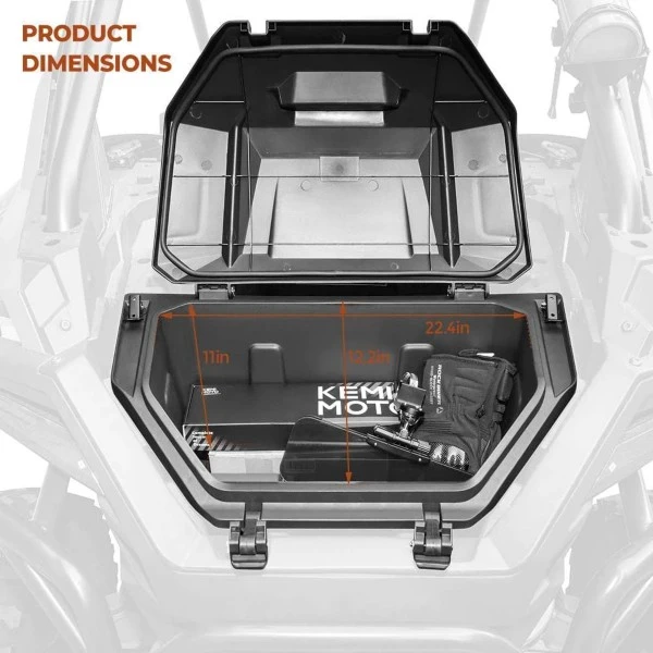 Kemimoto Polaris RZR Pro XP / Turbo R (2020-2023) Storage Rear Cargo Box - Image 7