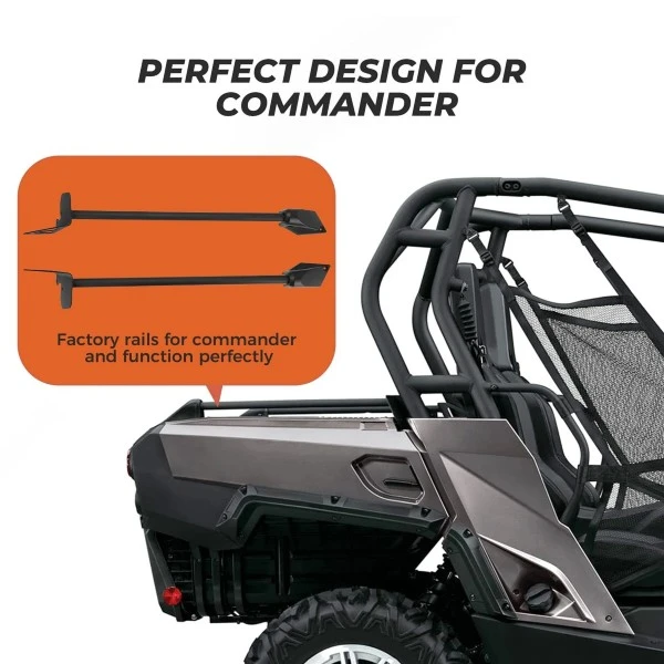 Kemimoto Can-Am Commander 800 UTV Bed Rails - Image 3