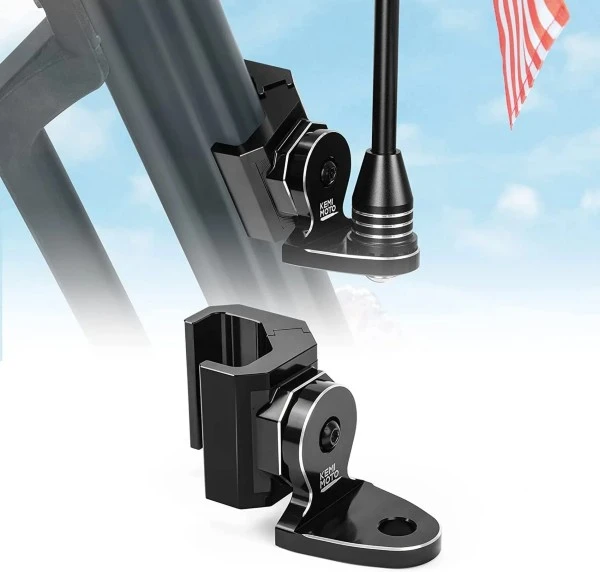Kemimoto UTV Pro-fit Flag Mount Whip Light Adjustable Whip Mounting Bracket - Image 2