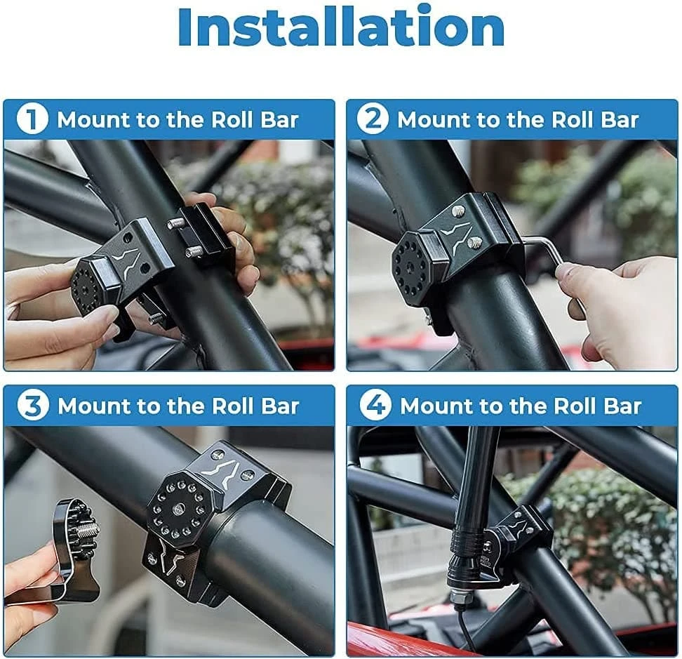 Kemimoto Whip Light Set, 2PCS 5FT Whip Light & 2PCS Flag Mount & 12V Switch On-off - Image 11