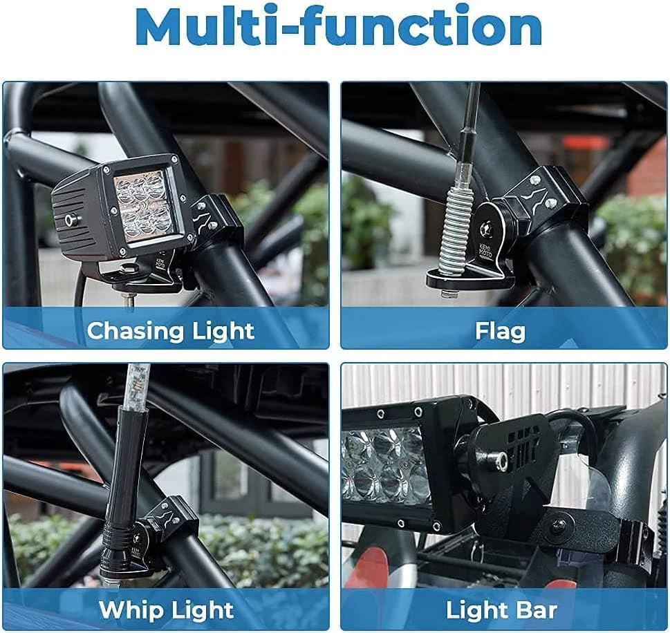 Kemimoto Whip Light Set, 2PCS 5FT Whip Light & 2PCS Flag Mount & 12V Switch On-off - Image 12