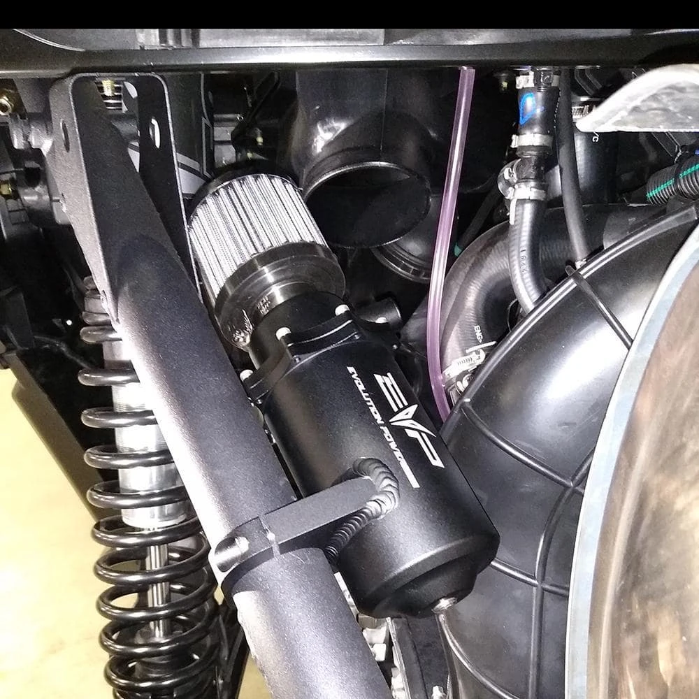 Evolution Powersports EVO Powersports Can Am X3 Air/Oil Separator Catch Can - Image 3